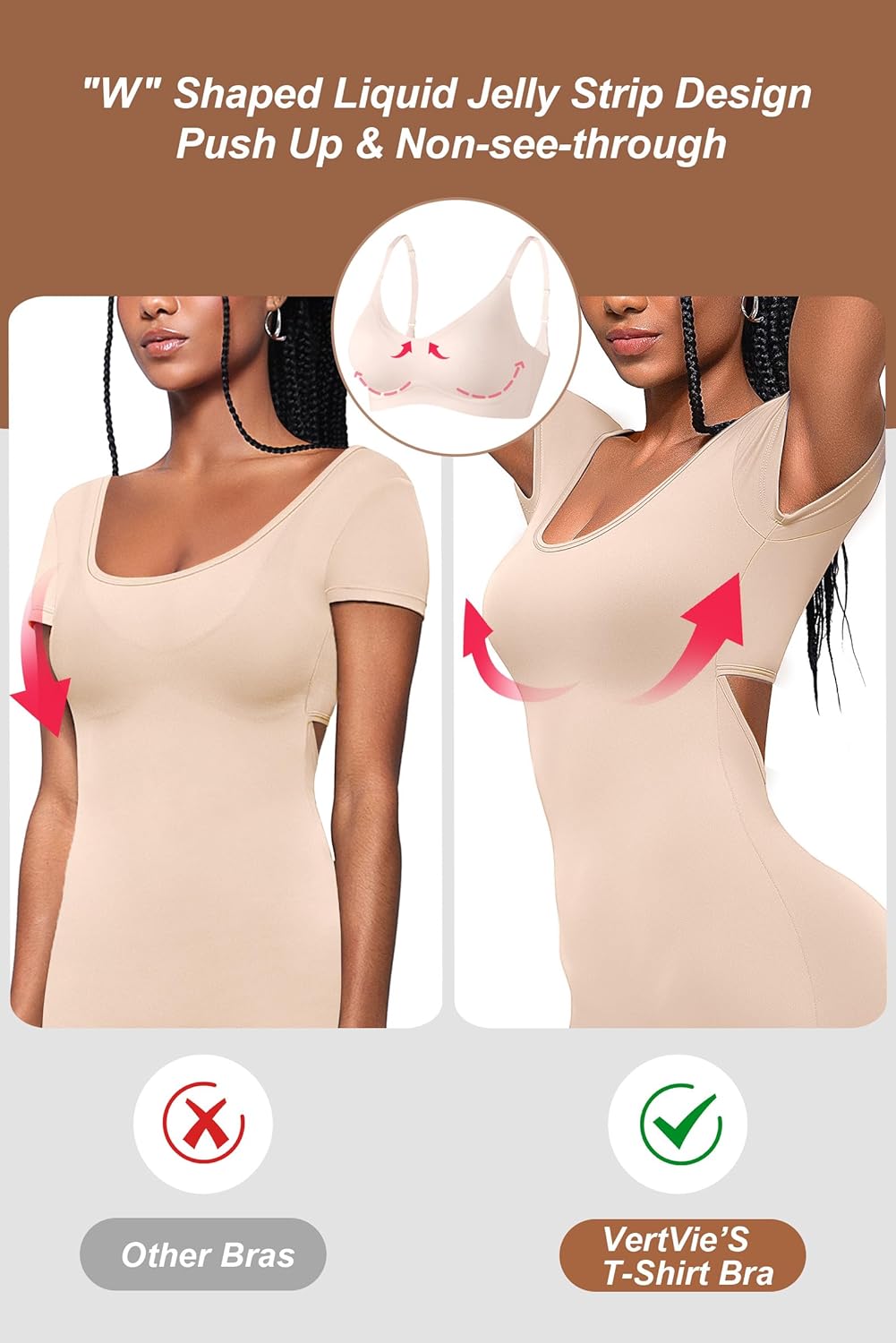 SMZ Womens Seamless Bra No Underwire Comfort Push Up Bras Buttery Soft Wireless Bralette Full Coverage Sport Everyday Bra