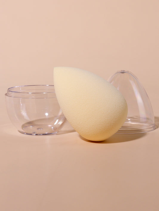 1 Water Drop Beauty Egg + Transparent Egg-shaped Storage