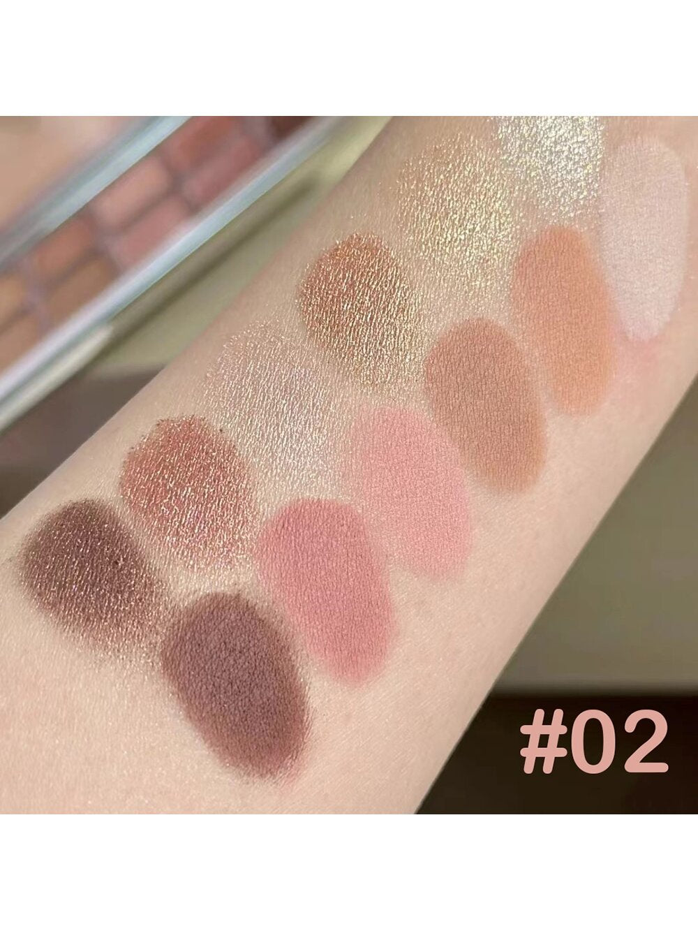 1pc 12 Colors Makeup Nude Eyeshadow Palette Natural Nude Matte Shimmer Shimmer Pigment Eyeshadow Palette Set Waterproof Smokey Professional Beauty Makeup Kit Three Shades