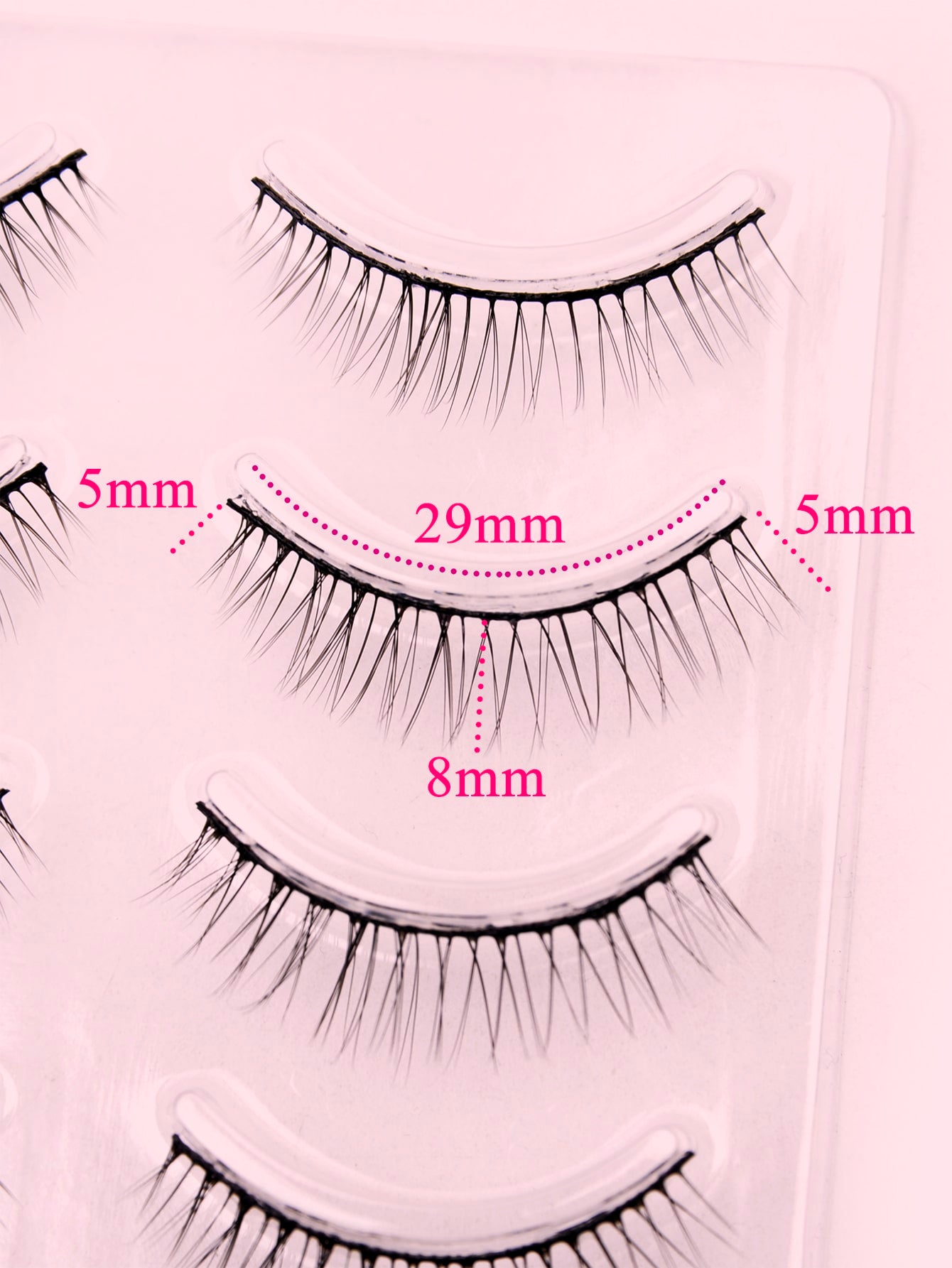 5 Pairs Natural Manga Soft Eyelashes Full Strip Lashes Manga Lashes Daily Dating Makeup