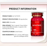 WXW GLP-1 Supplement, GLP Activate, GLP1 Supplements Naturally Support with Akkermansia Probiotic, Lactobacillus GG for Metabolism Gut Health, 30 Capsules