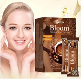 Bloom Collagen Coffee,100% Pure & Organic Coffee Instant,Glutathione Coffee Collagen Coffee, Supplement,Nutritionist Recommended (1Pc)