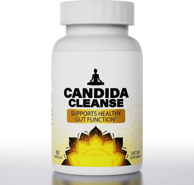 Candida Cleanse Detox for Women Candida Support for Men Advanced Probiotic & Herbal Formula - 60pcs Natural Gentle Gut & Digestive Support Massage SDG-01