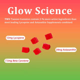 Tanning Gummies, Daily Tanning Gummies with Astaxanthin, Lycopene & Beta Carotene for Skin Health & Glow, Vegan, Non-GMO, 60 Gummies