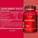 WXW GLP-1 Supplement, GLP Activate, GLP1 Supplements Naturally Support with Akkermansia Probiotic, Lactobacillus GG for Metabolism Gut Health, 30 Capsules