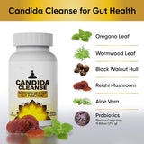 Candida Cleanse Detox for Women Candida Support for Men Advanced Probiotic & Herbal Formula - 60pcs Natural Gentle Gut & Digestive Support Massage SDG-01