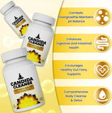Candida Cleanse Detox for Women Candida Support for Men Advanced Probiotic & Herbal Formula - 60pcs Natural Gentle Gut & Digestive Support Massage SDG-01