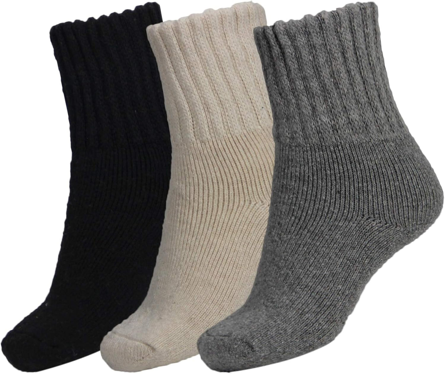 Boot Socks for Women Winter Solid Thick Warm Socks Cozy Crew Socks Christmas Gift