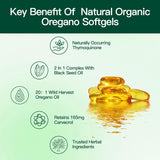 Oil of Oregano Capsules |Oil of Oregano with Black Seed Oil Softgels 300 Count| Organic Oregano Oil Extract | aceite de Oregano Pill| Non-GMO | Gluten Free Formula