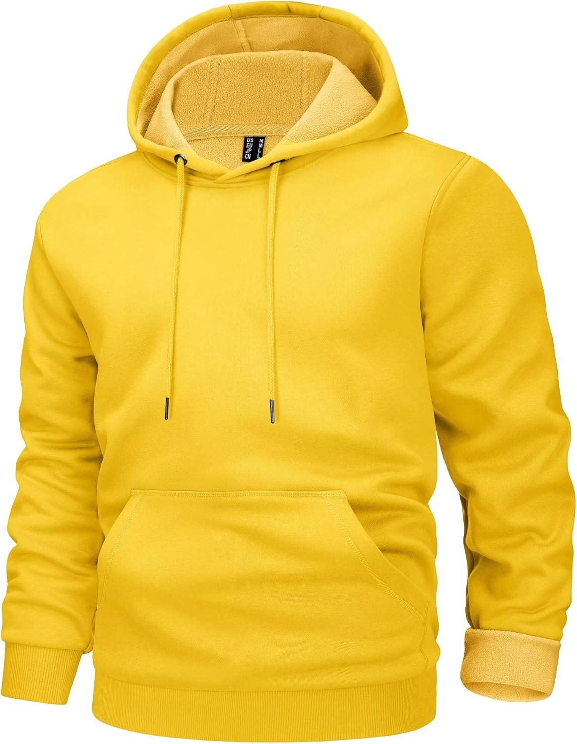 SMZ Men's Active Hoodies Fleece Lined Sweatshirts Casual Athletic Workout Pullover With Kangaroo Pocket