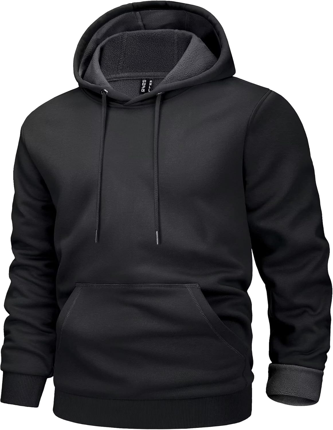 SMZ Men's Active Hoodies Fleece Lined Sweatshirts Casual Athletic Workout Pullover With Kangaroo Pocket