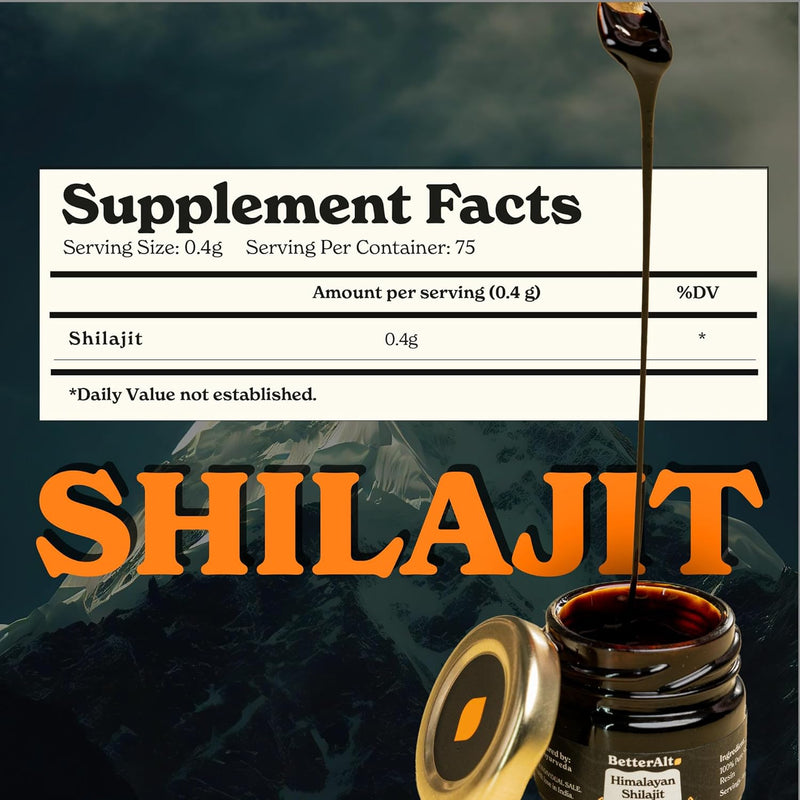 Pure Himalayan Shilajit Resin High Potency for Men & Women| 75 Servings for Energy Boost & Immune Support, 85+ Trace Minerals, 75%+ Fulvic Acid, with Lab Test Report,400mg