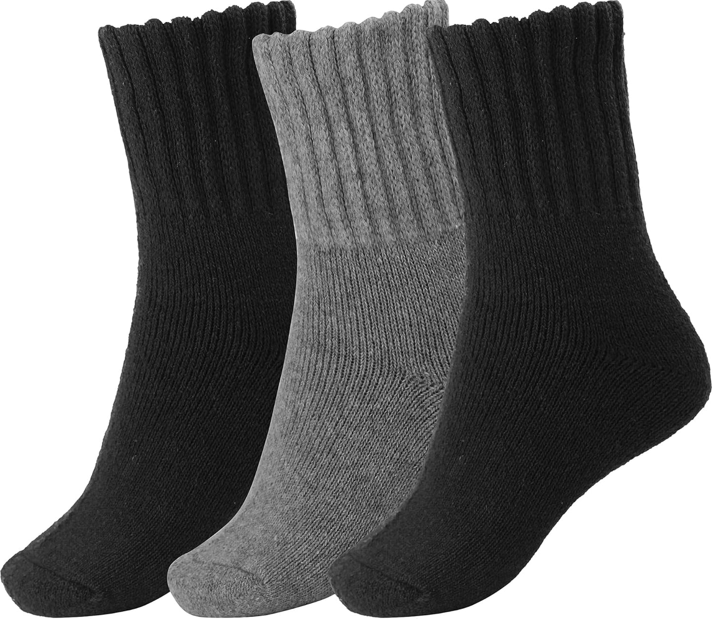 Boot Socks for Women Winter Solid Thick Warm Socks Cozy Crew Socks Christmas Gift