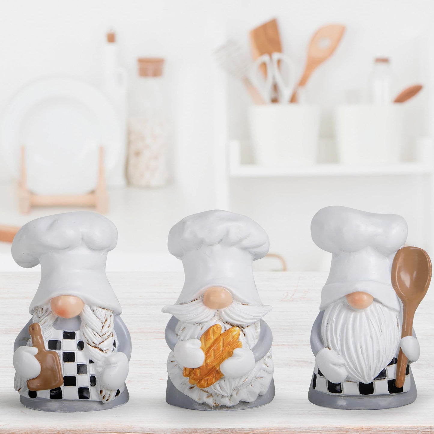 Chef Gnomes Decorations - Kitchen Home Decorations - Professional Chef Statue - Spring Decorations - Gift for Baking